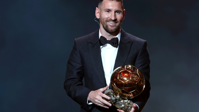 Lionel Messi wins the Ballon d`Or 2023 during the Ballon d`Or 2023 ceremony at the Theatre du Chatelet in Paris, France, 30 October 2023